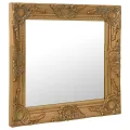Miroir mural style baroque 50x50 cm Doré