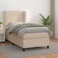 cadre de lit avec matelas Cappuccino 80x200 cm