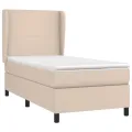 cadre de lit avec matelas Cappuccino 80x200 cm