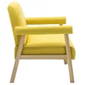 Canapé à 2 places Tissu Jaune