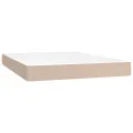 cadre de lit avec matelas LED Cappuccino 140x190 cm