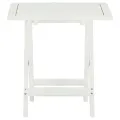 Table de bistro Blanc 46x46x47 cm Bois d'acacia massif