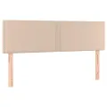 cadre de lit avec matelas LED Cappuccino 140x190 cm