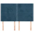Têtes de lit 4 pcs Bleu foncé 72x5x78/88 cm Velours