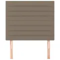 Têtes de lit 2 pcs Taupe 100x5x78/88 cm Tissu