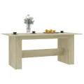 Table de salle à manger Chêne sonoma 180x90x76 cm Aggloméré