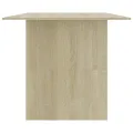 Table de salle à manger Chêne sonoma 180x90x76 cm Aggloméré