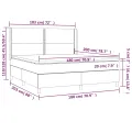 cadre de lit avec matelas Blanc 180x200cm Similicuir