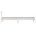 Cadre de lit Blanc Bois de pin massif 75x190 cm UK petit simple