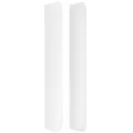 Tête de lit avec oreilles Blanc 183x16x118/128 cm Similicuir