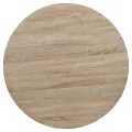 Table de bistro MDF et acier Rond 80 x 75 cm Couleur de chêne