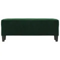 Banc Vert foncé 100x35x41 cm Velours