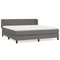 cadre de lit avec matelas Gris 160x200 cm Similicuir