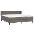 cadre de lit avec matelas Gris 160x200 cm Similicuir
