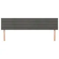 Têtes de lit 2 pcs Gris foncé 80x5x78/88 cm Velours