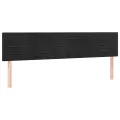 cadre de lit et matelas Noir 200x200 cm Velours