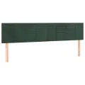cadre de lit et matelas Vert foncé 200x200cm Velours