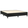 cadre de lit avec matelas Noir 180x200 cm Velours