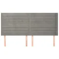 Tête de lit avec oreilles Gris clair 183x16x118/128 cm Velours