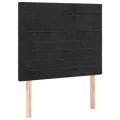 cadre de lit avec matelas Noir 120x200 cm Velours