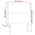 Têtes de lit 2 pcs Vert foncé 80x5x78/88 cm Velours