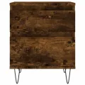 Tables de chevet 2 pcs chêne fumé 40x35x50 cm bois ingénierie