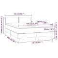 cadre de lit avec matelas Blanc 140x190cm Similicuir