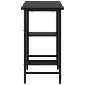 Bureau d'ordinateur Noir 80x40x72 cm MDF et métal