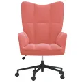 Chaise de relaxation Rose Velours