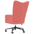 Chaise de relaxation Rose Velours
