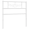 Tête de lit métal blanc 100 cm