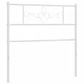 Tête de lit métal blanc 100 cm