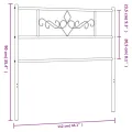 Tête de lit métal blanc 100 cm
