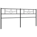 Tête de lit métal noir 193 cm