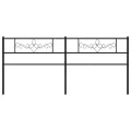 Tête de lit métal noir 193 cm
