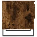 Table basse chêne fumé 50x46x50 cm bois d'ingénierie