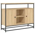 Buffet chêne sonoma 100x35x80 cm bois d'ingénierie