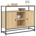 Buffet chêne sonoma 100x35x80 cm bois d'ingénierie