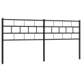 Tête de lit métal noir 180 cm