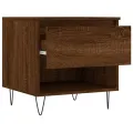 Table basse chêne marron 50x46x50 cm bois d'ingénierie