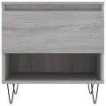 Table basse sonoma gris 50x46x50 cm bois d'ingénierie