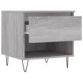 Table basse sonoma gris 50x46x50 cm bois d'ingénierie
