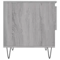 Table basse sonoma gris 50x46x50 cm bois d'ingénierie