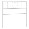 Tête de lit métal blanc 80 cm