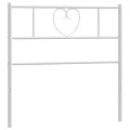 Tête de lit métal blanc 80 cm