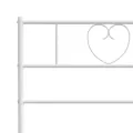 Tête de lit métal blanc 80 cm