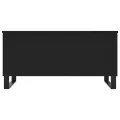 Table basse Noir 90x44,5x45 cm Bois d'ingénierie