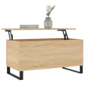 Table basse Chêne sonoma 90x44,5x45 cm Bois d'ingénierie