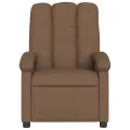 Fauteuil de massage inclinable Marron Tissu