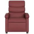 Fauteuil inclinable Rouge bordeaux Similicuir